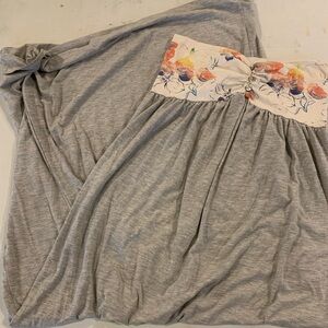 Strapless maxi dress